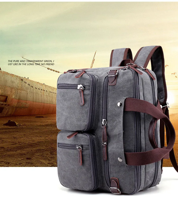 WOBAG Мужская модная дорожная сумка через плечо сумка Холщовая Сумка большой портфель большая Повседневная Деловая мужская сумка для ноутбука