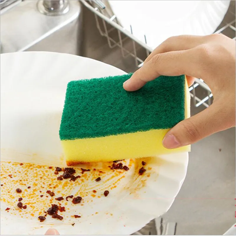 10 шт. двухсторонняя дезактивационная губка меламиновая для кухонной посуды нано