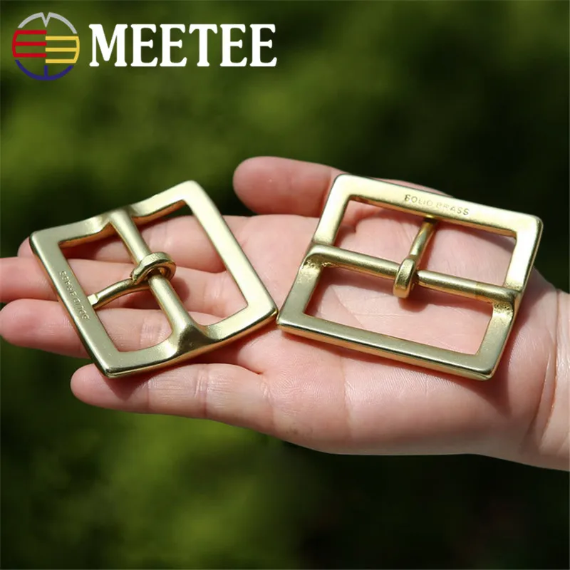 Meetee 1 шт. 40/45 мм Чистый Медь пояс с декоративной металлической пряжкой и