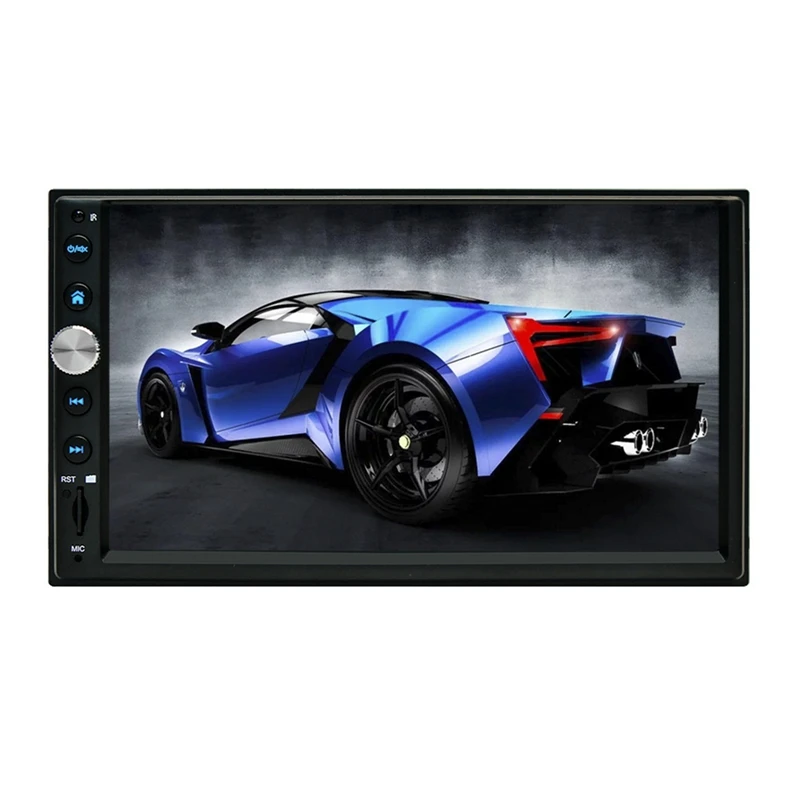 

7Inch 2 DIN Car Radio Car Bluetooth MP5 Contact Screen Player FM Stereo AUX RCA Audio Supports for Android / IOS