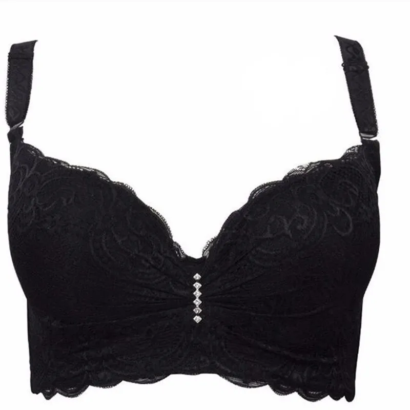 New BH Sale Sexy Bras for Women Push Up Lingerie Lace Bra Plunge Intimates Female Underwire