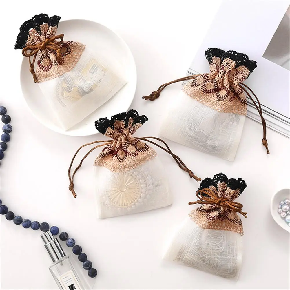 Комплект карманами яркие сумки жемчужные мешки из пряжи ювелирные изделия сумка