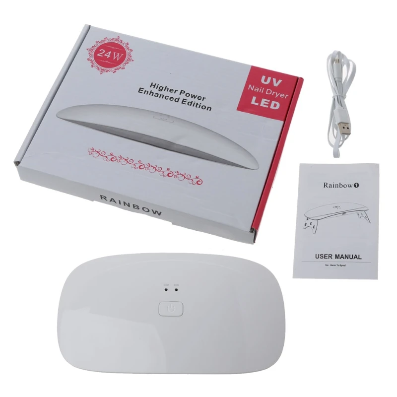 

24W LED UV Resin Curing Lamp 395NW UV GEL Curing Lights UV Resin Nail Art Dryer LED Light USB Charge Jewerly Making Tool