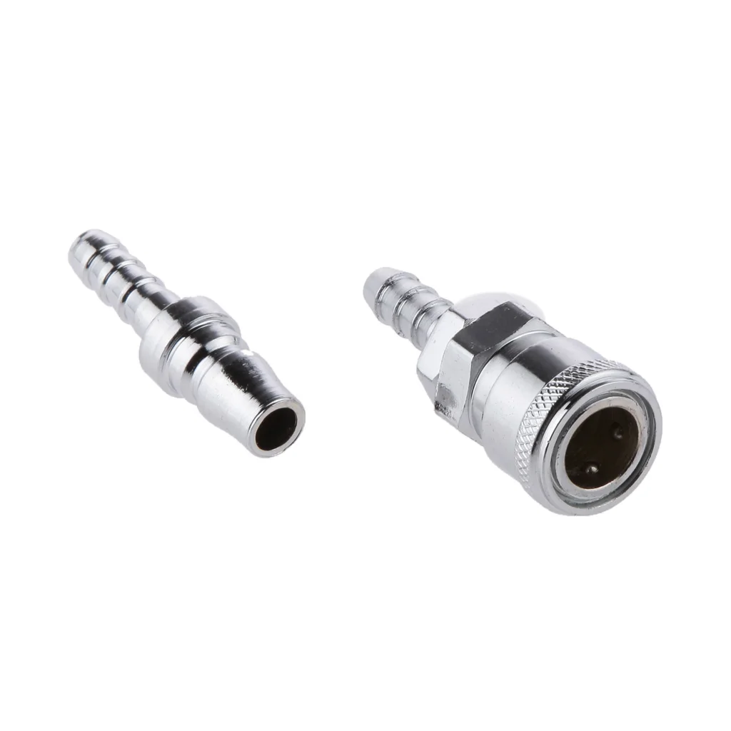 

2x AIR LINE HOSE COMPRESSOR FITTING CONNECTOR QUICK RELEASE SET 1/4" SH/PH20