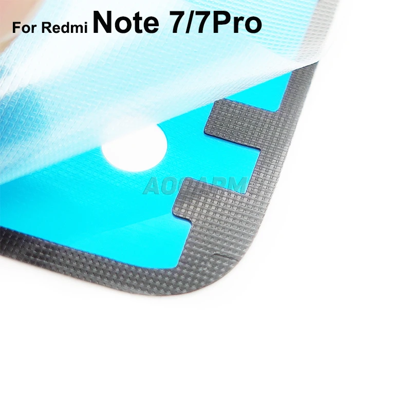 Aocarmo для Redmi Note 7 Pro задняя крышка клейкая камера стикер Touch ID лента | Мобильные