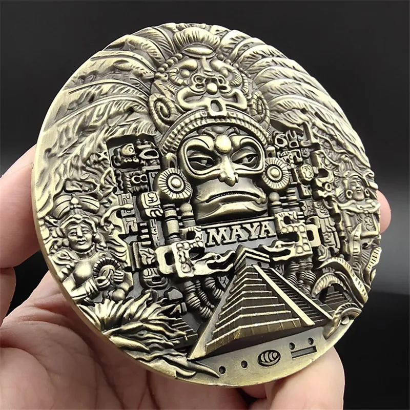 

NEW Mayan Aztec Calendar Souvenir Prophecy Challenge Coin Commemorative Coin Collection Art Collection Gift Present Interesting