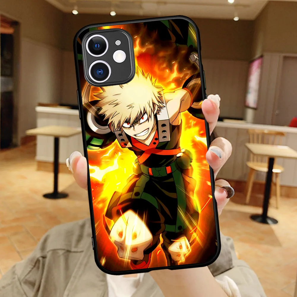 

Cartoon My hero of the Academy Anime Boku Phone Case Cover For iPhone 12 Mini 11 Pro 8 7 6 6S Plus X XS Max XR 5 5S SE2020 Coque