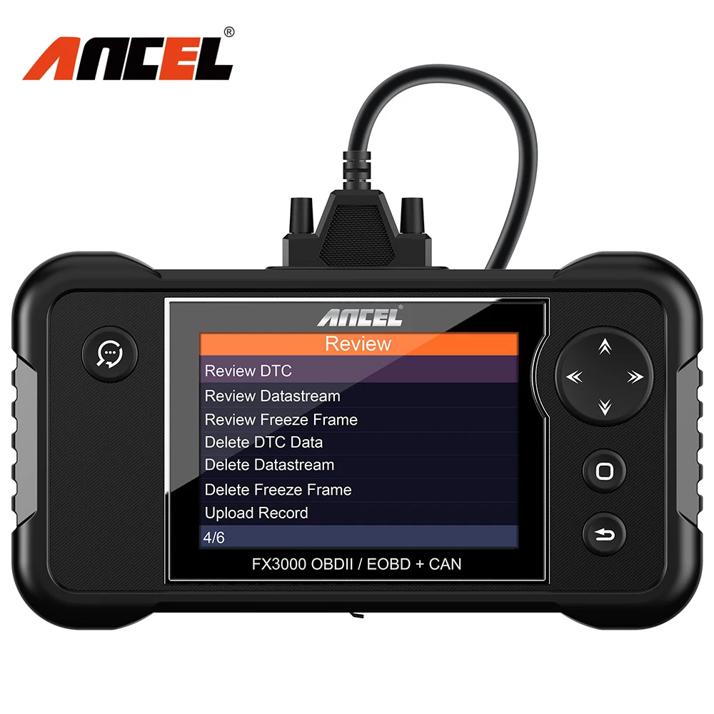 

Автомобильный сканер ANCEL FX3000 OBD2, четырехсистемный считыватель кодов EPB Oil BMS SAS, сброс с бесплатным обновлением срока службы, инструмент для д...