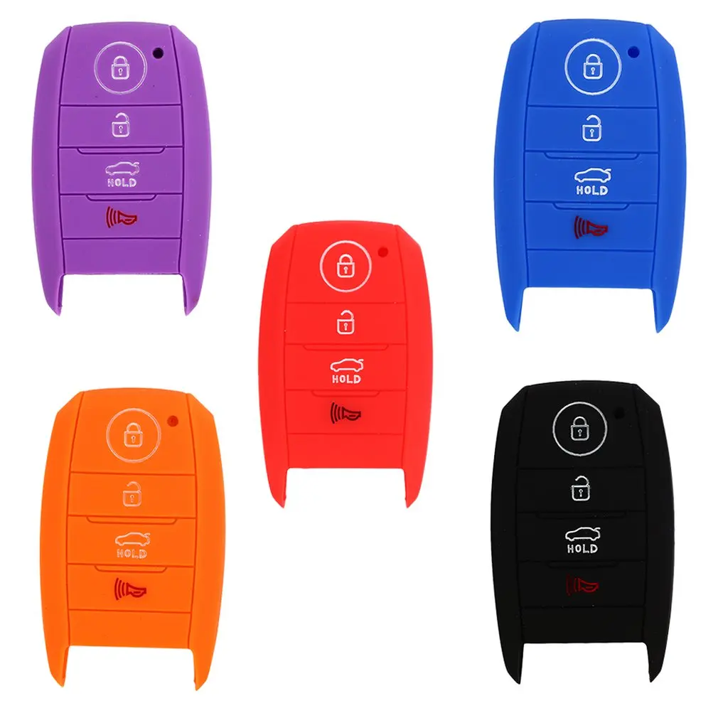 

Car remote control silicone case for Kia K3 smart 4 button red black Sea blue HOT