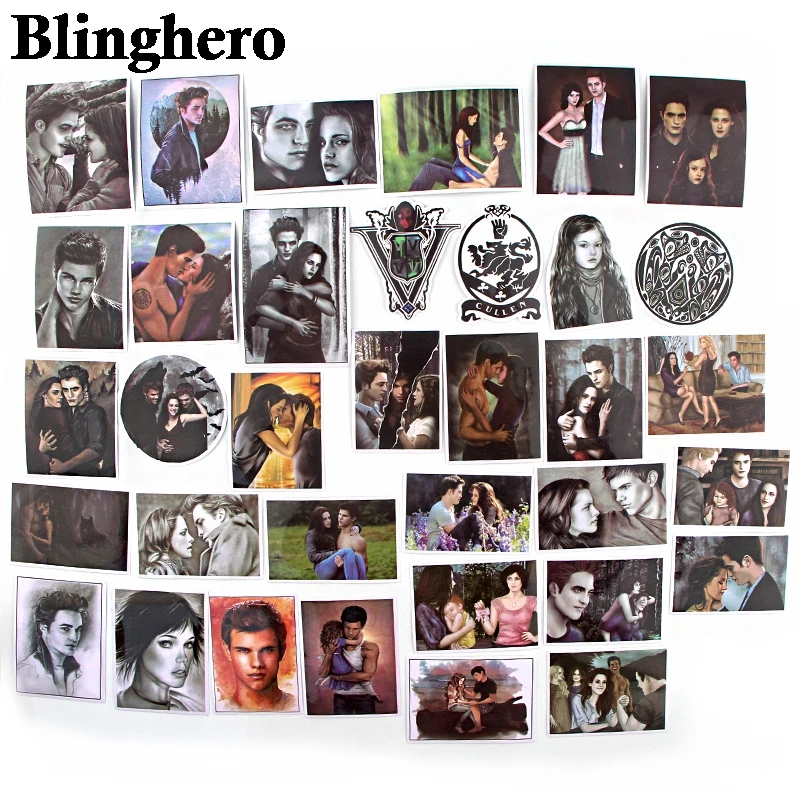 CA641 35 шт./компл. Сумеречная пленка смешанные наклейки для ноутбука скейтборда