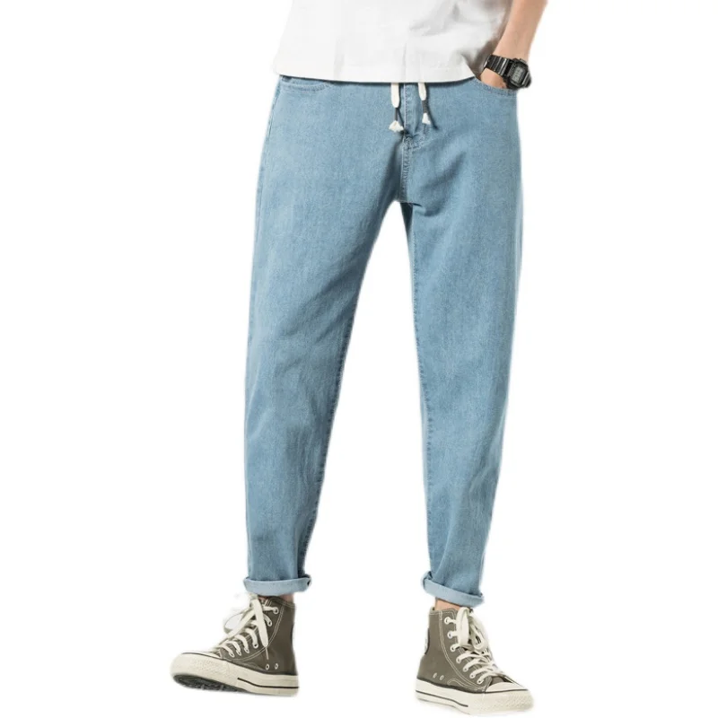 

Popular 2021 Casual Wide leg Oversize Cargo Denim Boy Baggy Jeans For Men Overalls Boys Man Pants