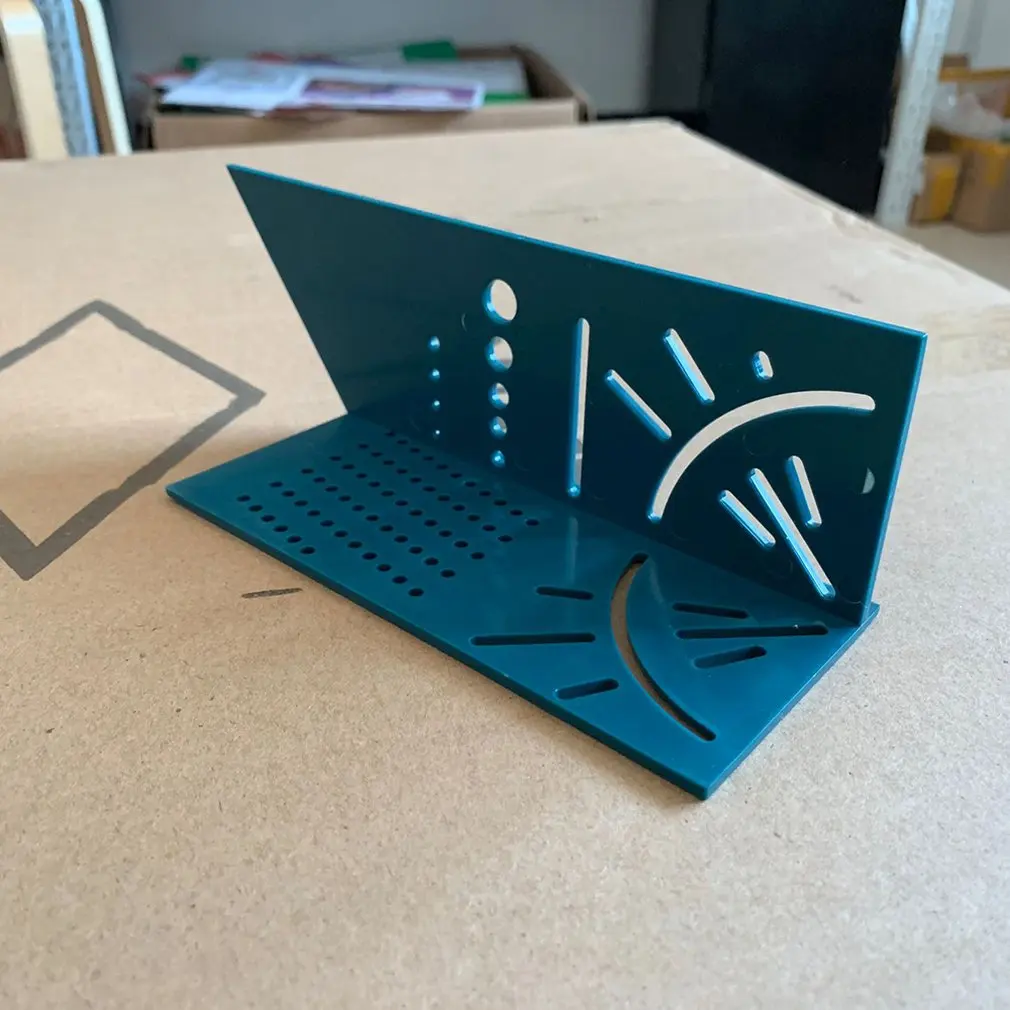 

Multi-function Square 45 Degree 90 Degree Line Ruler 3D Woodworking Stop Type Ruler Woodworking Tools Straight Ruler Plastic