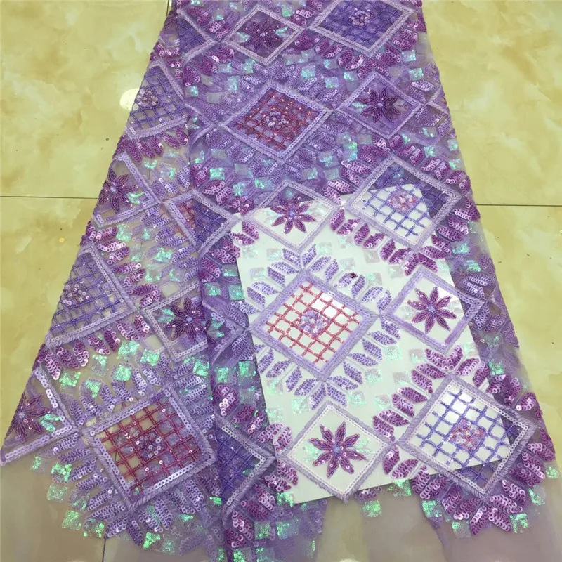 Королевский синий 2020 блестящая французская Кружевная Ткань 5 ярдов Модные