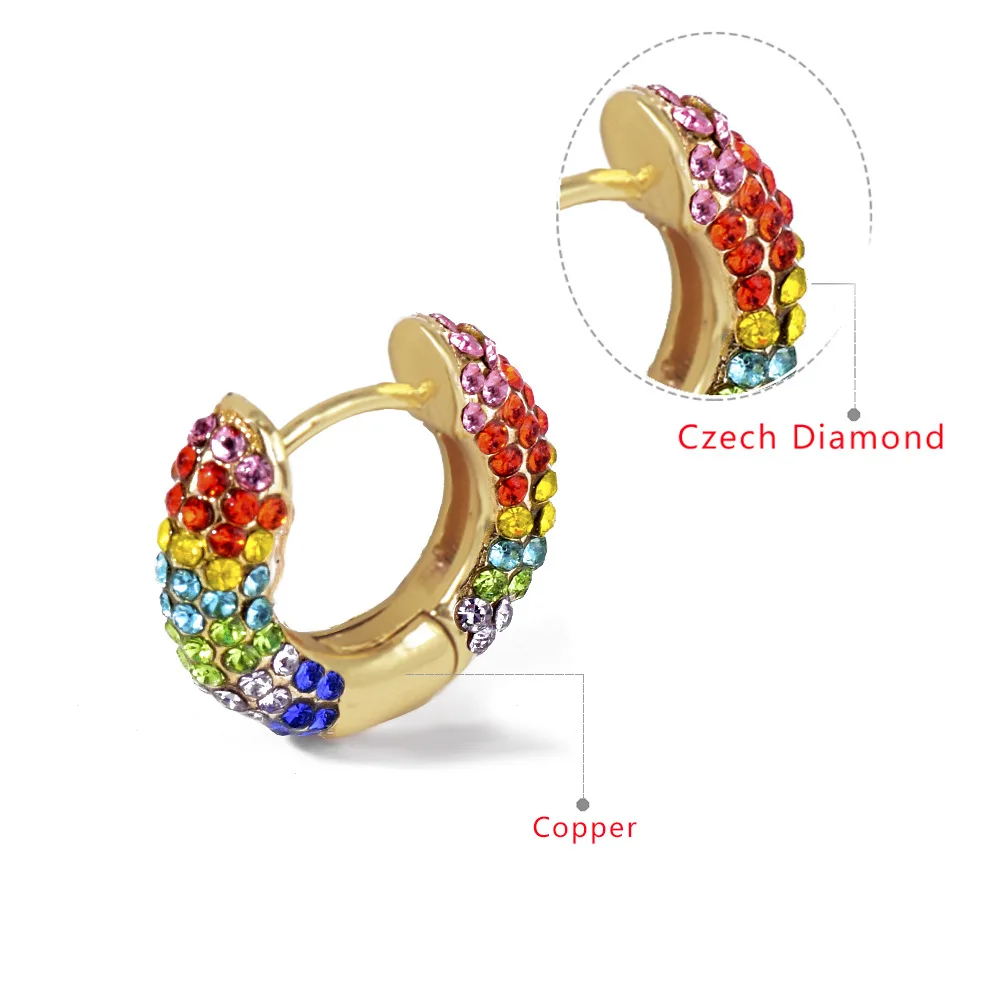 

Explosion earrings copper ring Czech earrings new ear ring female