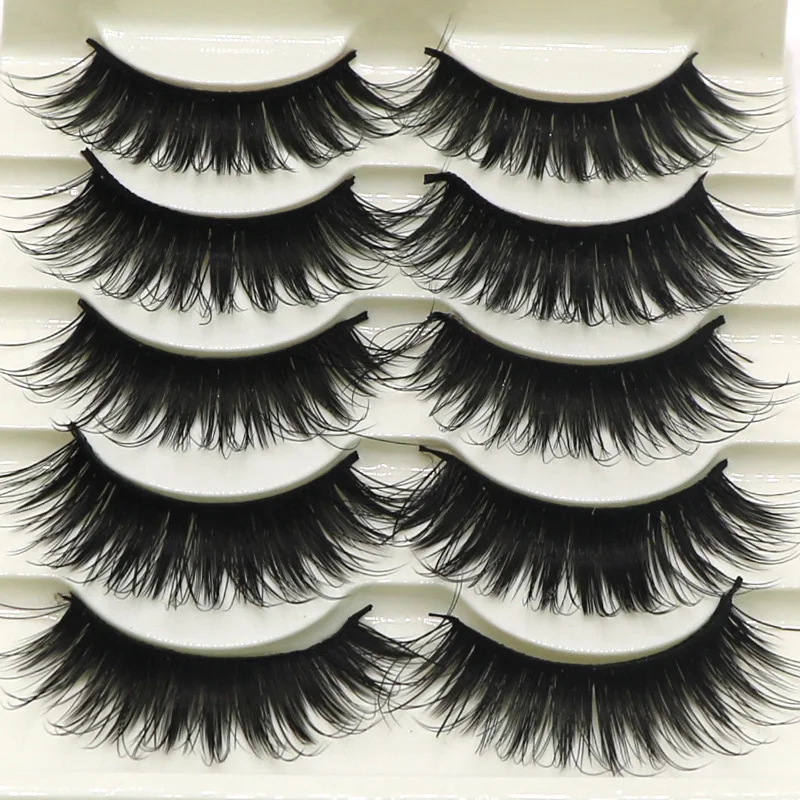 

Natural Long 3D False Eyelashes Fake Lashes Thick Makeup Handmade Sof Mink Volume Lashes Eyelashes Extension Beauty Tools