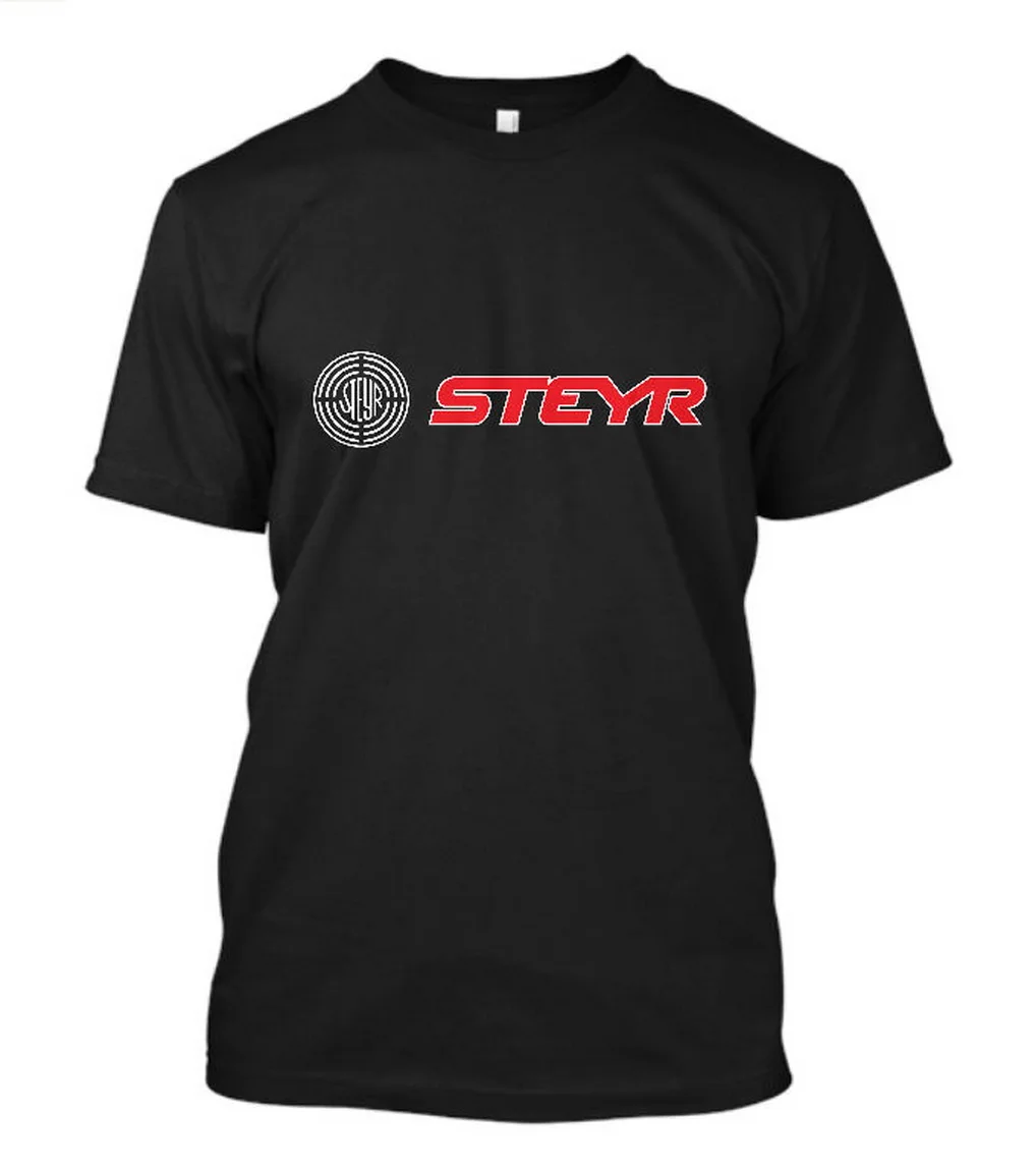 

New Steyr Logo Short Sleeve Men's Black T-Shirt Size S To 5XL TEE Shirt Latest New Style