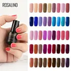 Лак для ногтей ROSALIND, классический однотонный гель для маникюра, Полупостоянный Светодиодный УФ-лак для Гибридный гвоздь