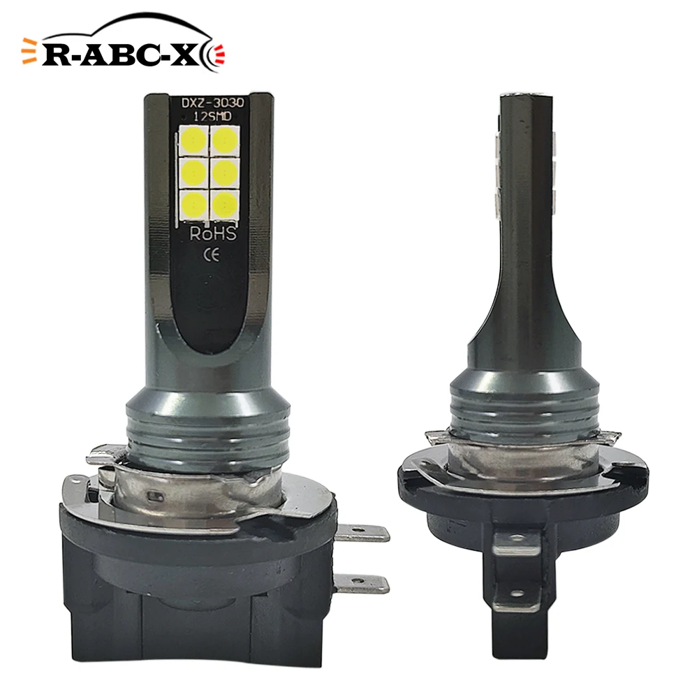 RUIANDSION 2 шт. 12 3030SMD 800Lm H11B H8B Энергоэффективный светодиодный противотуманные лампы