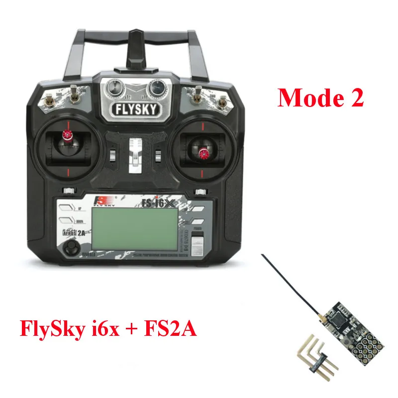 FLYSKY FS-i6X i6X 10CH 2,4 ГГц AFHDS 2A передатчика радиоуправляемой модели к компьютеру с X6B iA6B A8S приемник для RC Qaud небольшой гоночны - Цвет: Mode 2 FS2A