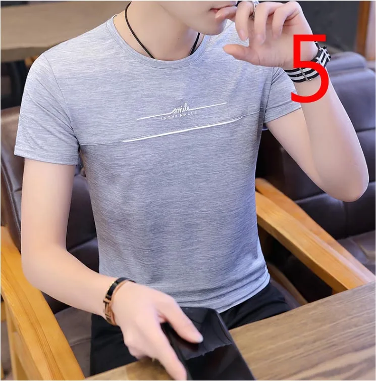 

Summer new polo shirt men's short-sleeved t-shirt cotton trend men's Korean version of the self-cultivation casual handsome ga