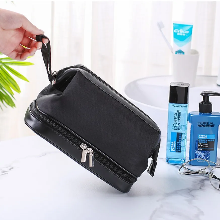 

Waterproof Cosmetic Organizer Box Travel Bath Room Dustproof Toiletry Bag Luxury Women Nylon Trousse De Toilette Femme Voyage
