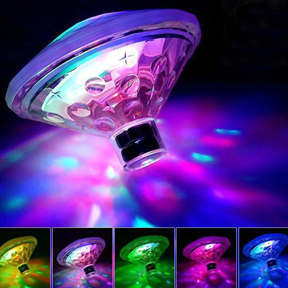 

LED Floating Underwater Light RGB Submersible Disco Party Light Glow Show Swimming Pool Hot Tub Spa Lamp Baby Bath Light