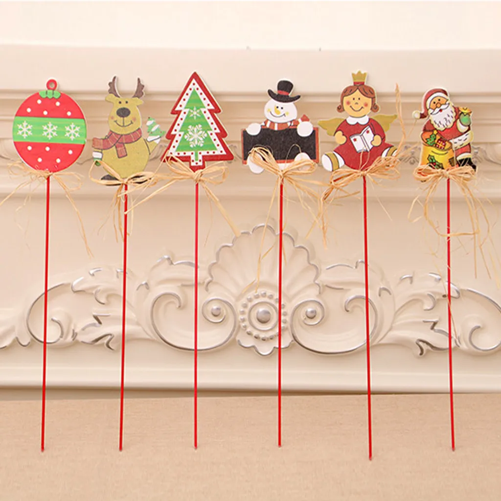 Рождественский новый продукт палка качалка деревянный подарок орнамент