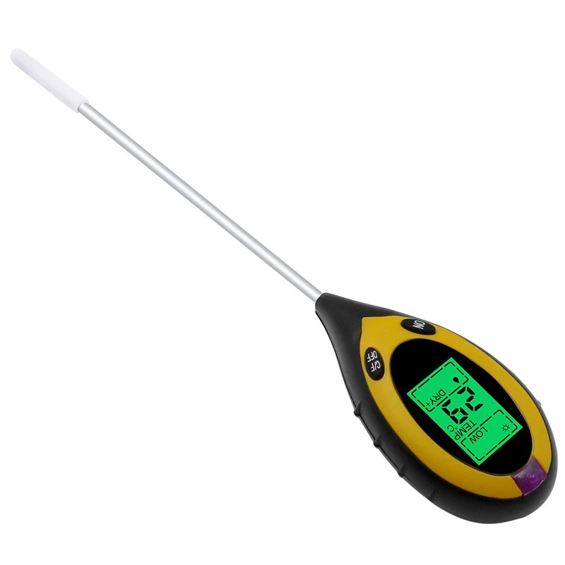 4 in 1 Soil PH Meter Tester Moisture Temperature Sunlight Intensity Measurement Analysis Test | Инструменты