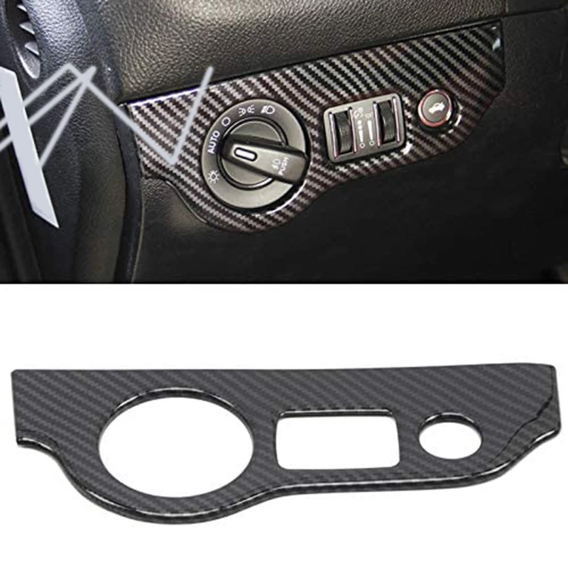 Наклейка на крышку отделка для фары Hell cat из углеродного волокна кнопка