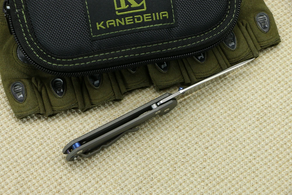 Kanedeiia маленький складной нож Sebenza 21(2,9") D2 лезвие титановая ручка универсальный инструмент для кемпинга и охоты карманные ножи для выживания
