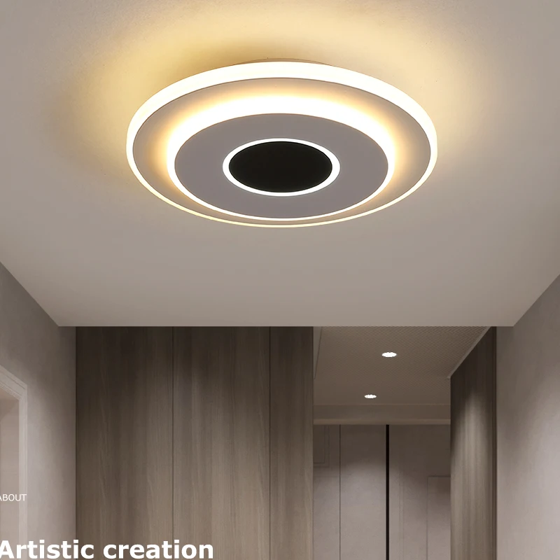 Современные светодиодные потолочные лампы круглая/квадратная для кухни