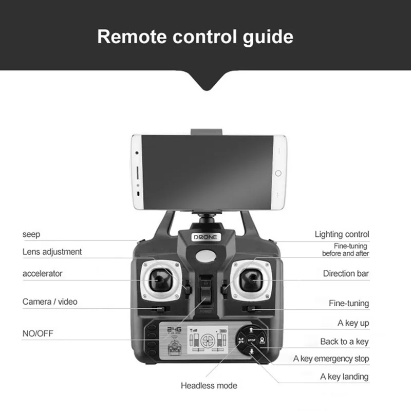 квадрокоптер x52 с камерой hd 1080p wi fi free g