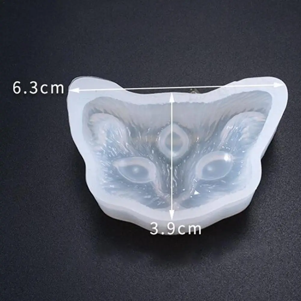 Силиконовая форма три глаза кошачья голова Кристалл эпоксидная DIY Инструменты