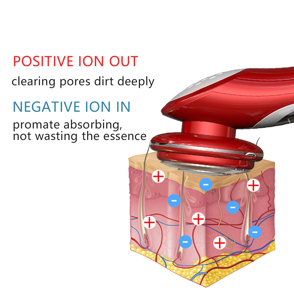 гальваническая для лица 7 в 1 RF фотон лечение кожи красоты Гальваническая EMS