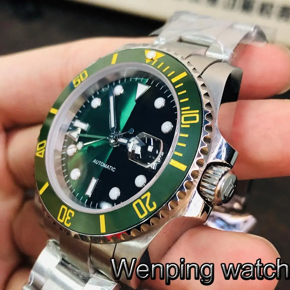 Часы мужские автоматические из сапфирового стекла 40 мм | Наручные часы