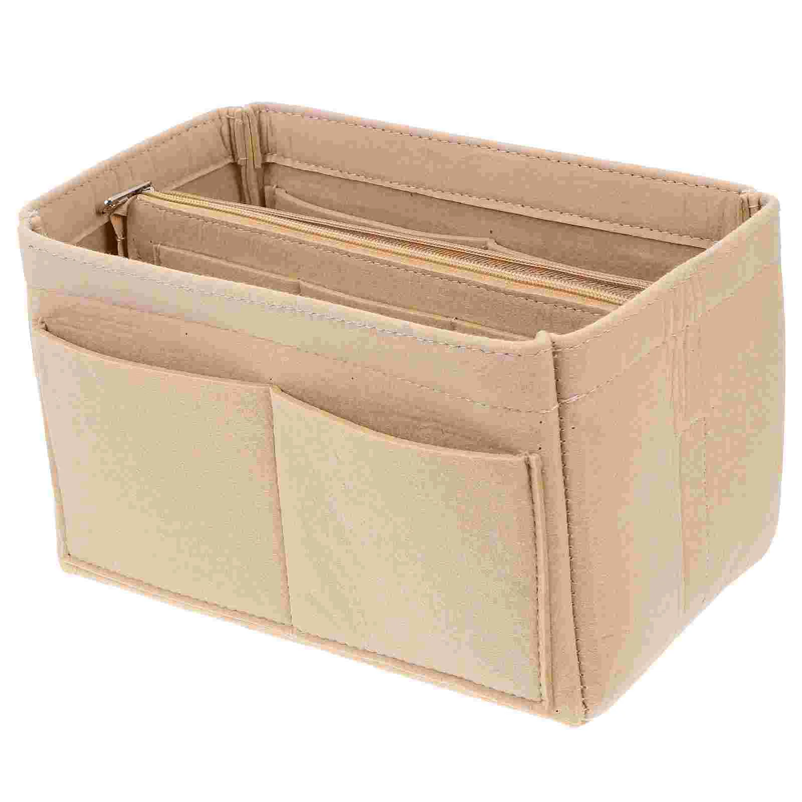 

1PC Cosmetic Felt Bag Large Capacity Makeup Pouch Cosmetic Organizer Bag