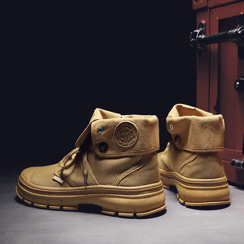 Модные высококачественные зимние мужские Ботинки Martin ботинки-дезерты с высоким