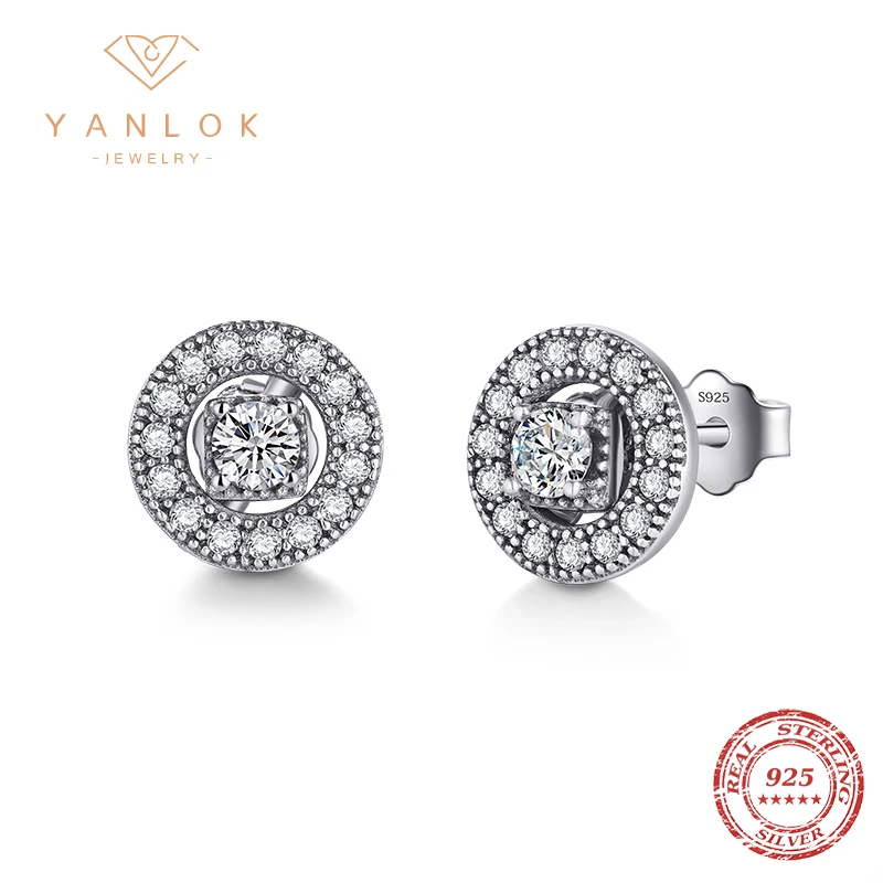 

Женские серьги-гвоздики из серебра 925 пробы с фианитом