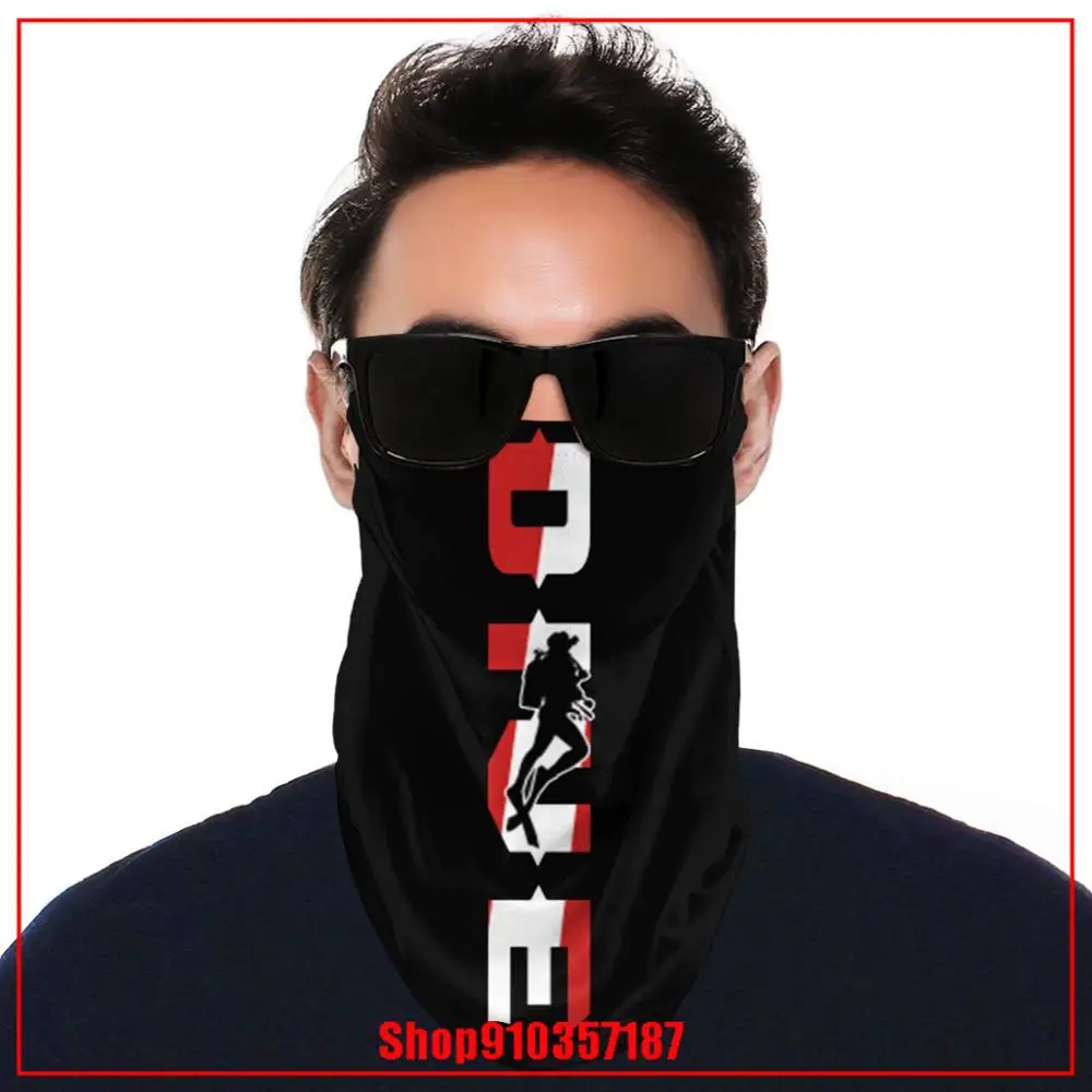 3D бесшовная бандана маска для шеи повязка на голову Череп шарф подводное