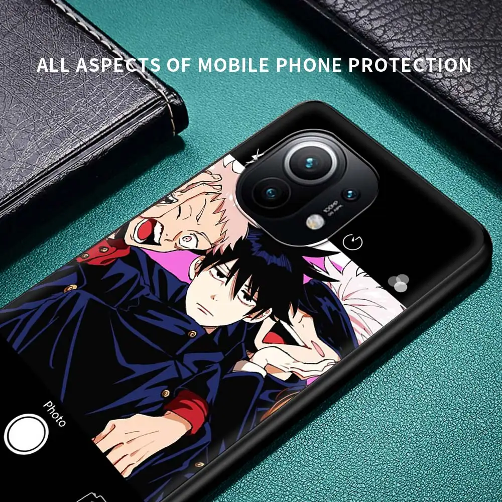 

Jujutsu Kaisen lovely Anime Phone Case for Xiaomi Poco X3 NFC M3 for Mi 10T Pro 5G Note 10 Lite 9T 9 CC9E SE A2 Soft Shell Cover