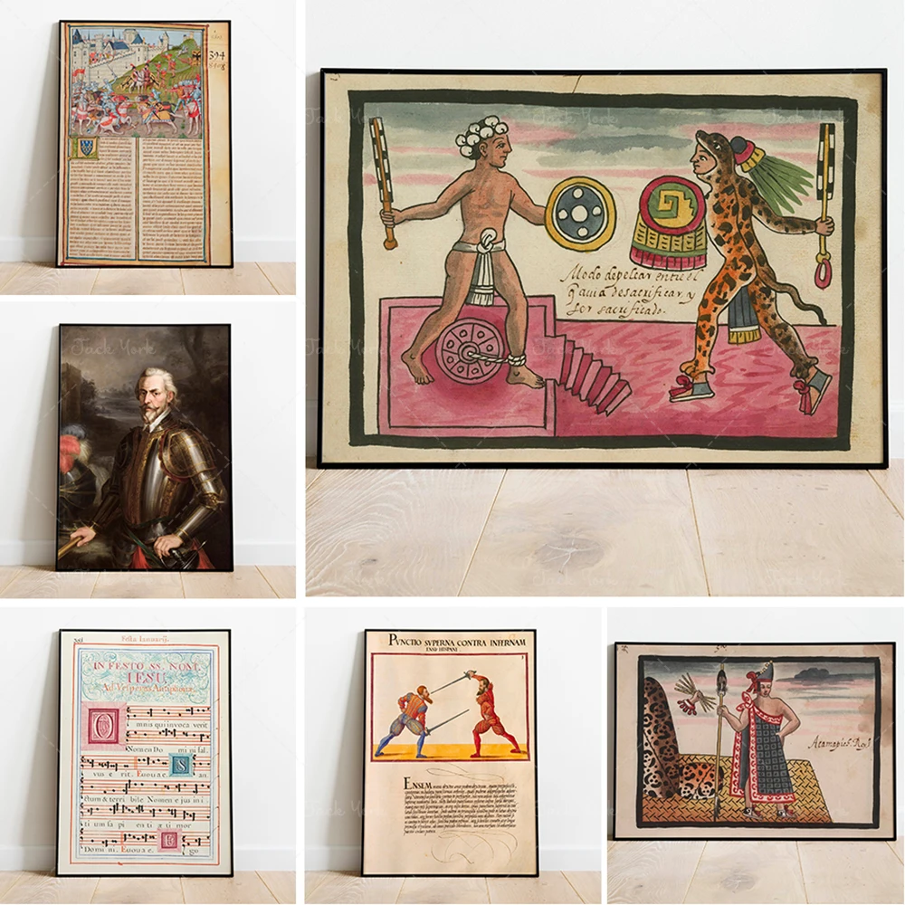 

Mexico, Mexican codex / Aztec azteca/ Mesoamerican / Poster Photo Poster Print Wall Art / Ancient Mayan Poster, Home Decor