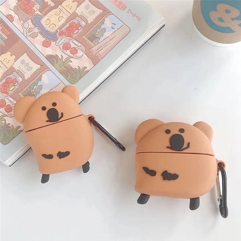 

Cartoon Bear Dinotaeng Apple AirPods 1 2 3 Pro Case Cover iPhone Bluetooth Earbuds Accessories Airpod Case Air Pods Case