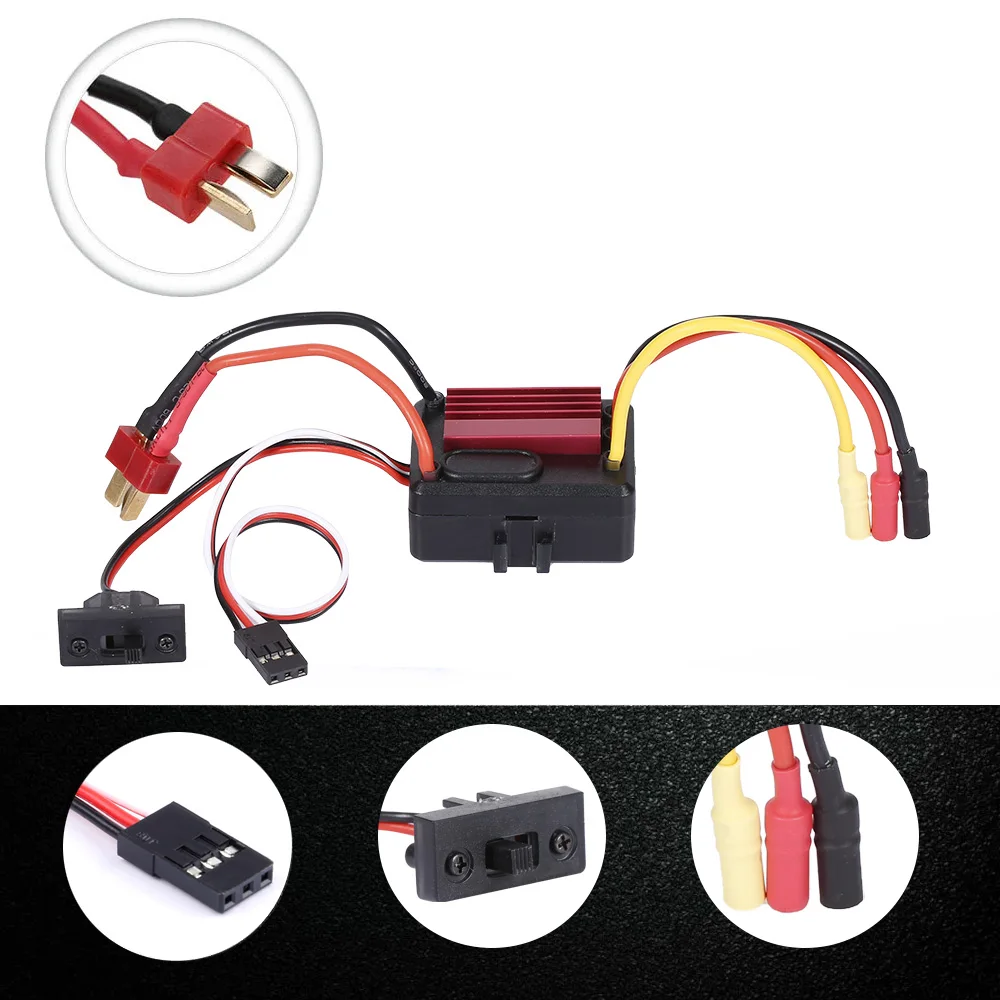 Оригинальные запчасти GoolRC S2435 1/16 кв Бессенсорный бесщеточный двигатель и 35A ESC