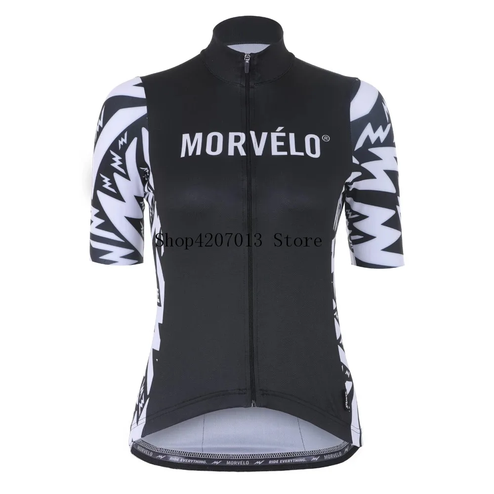 Morvelo 2019 стандартные летние женские платья короткий рукав Велоспорт Джерси