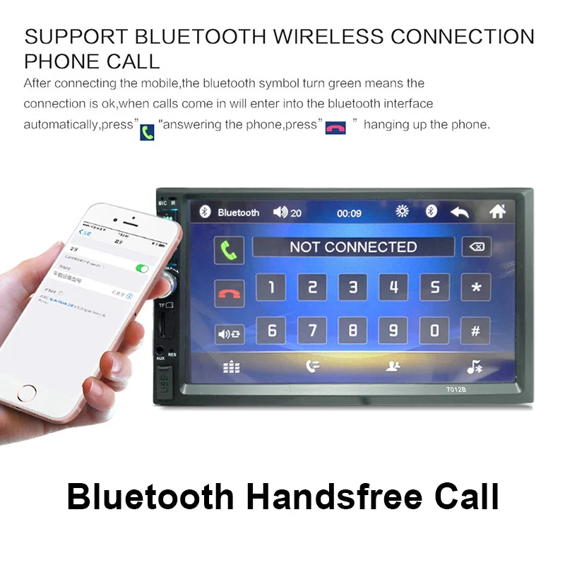 Центральный Multimidia 2 Din Touch 7 &quotBluetooth Радио Mp3 Mp5 музыкальный видео плеер
