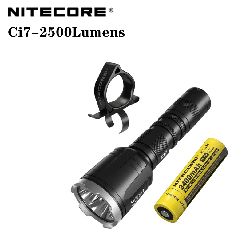 

NITECORE Ci7 Tactical Flashlight 2500Lumens+7000mW Hard Light Hard Light With 8 Lighting Modes Self-defense Troch Light