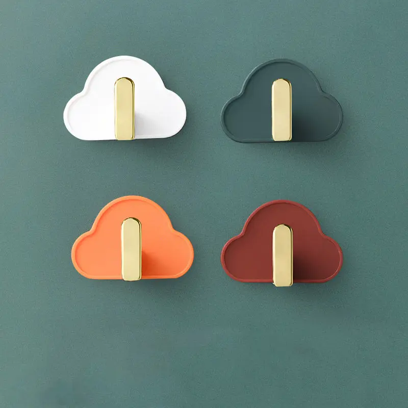 

4PCS Nordic Clothes Hanger Wall Mounted Coat Hook Cloud Shape Hook Kid Room Wall Decor Children Room Decorative Hanger U2