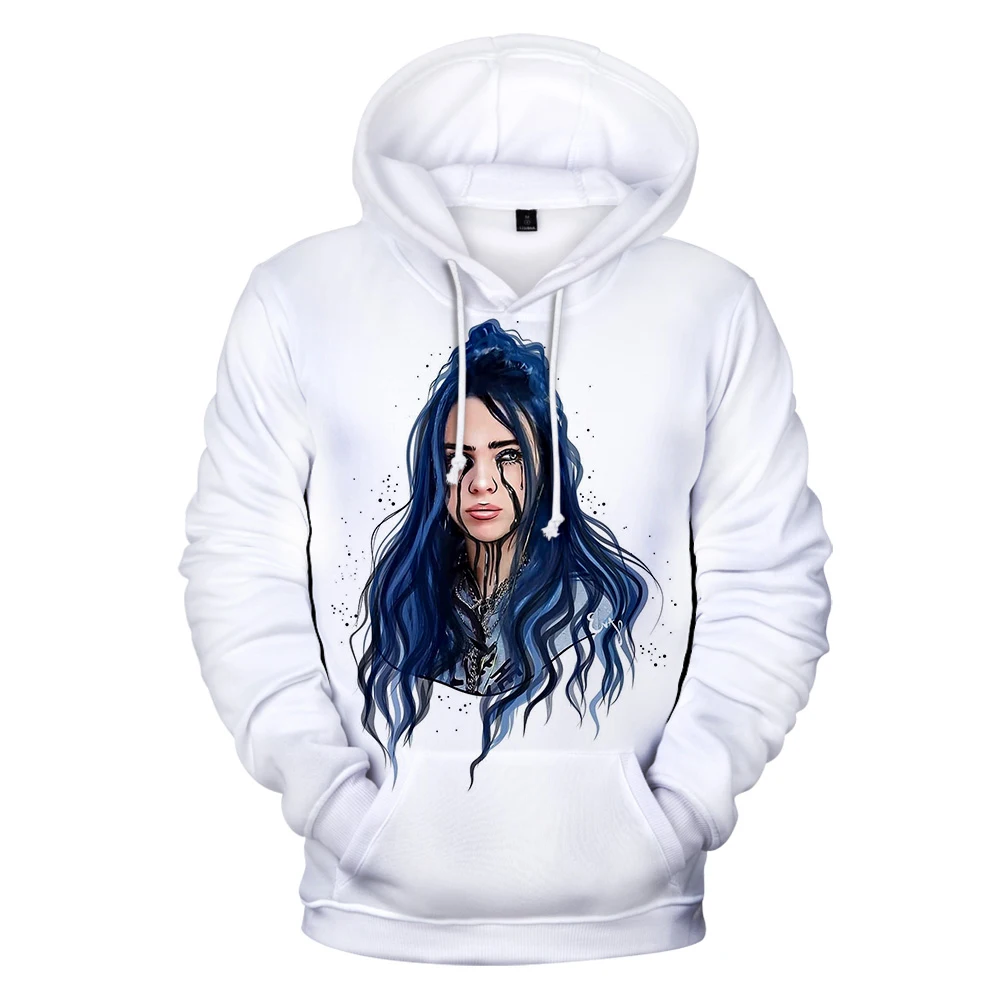 Оригинальные толстовки для мужчин и женщин Billie Eilish, толстовка с капюшоном, лидер продаж, осенне-зимняя модная одежда для мальчиков и девочек