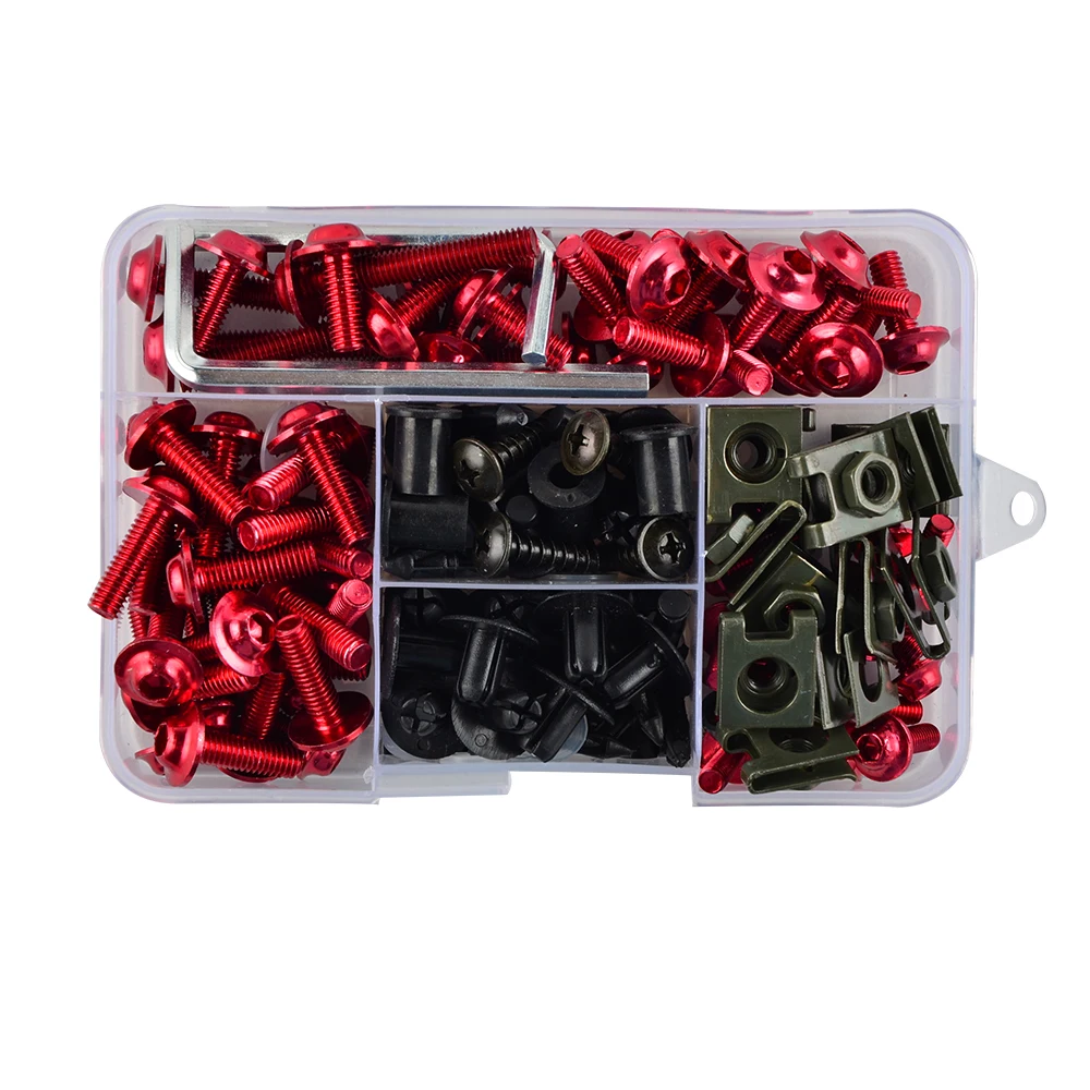 Комплект болтов обтекателя мотоцикла винты для кузова гайки Kawasaki Ninja 250R 300 500 650 ZX10R