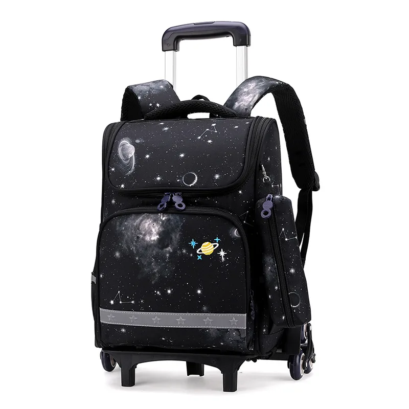 Trolley Children School Bags Mochila Kids Backpacks With Wheel Trolley Luggage For Girls Boys backpack Escolar Backbag Schoolbag